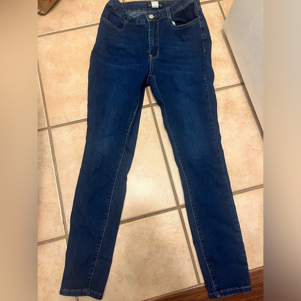 Azure straight leg skinny jeans